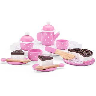 Coffee/Tea Set with Cutting Cake - Pink